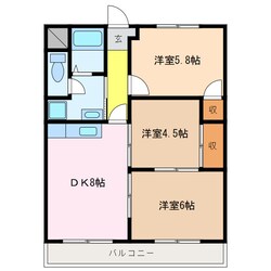 東松阪駅 徒歩45分 3階の物件間取画像